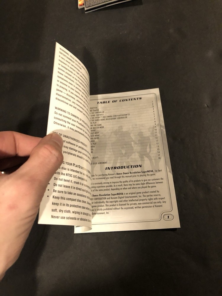 dance dance revolution supernova ps2 Manual only