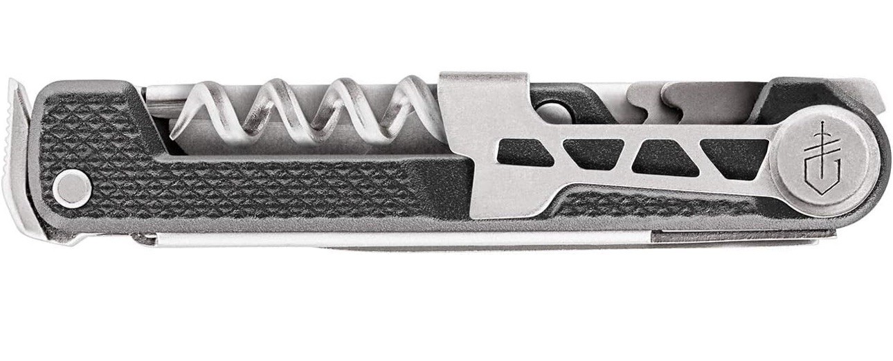 Gerber Armbar Corkscrew Bottle Opener Pry Bar Sciccors Folding Multi Tool Knife