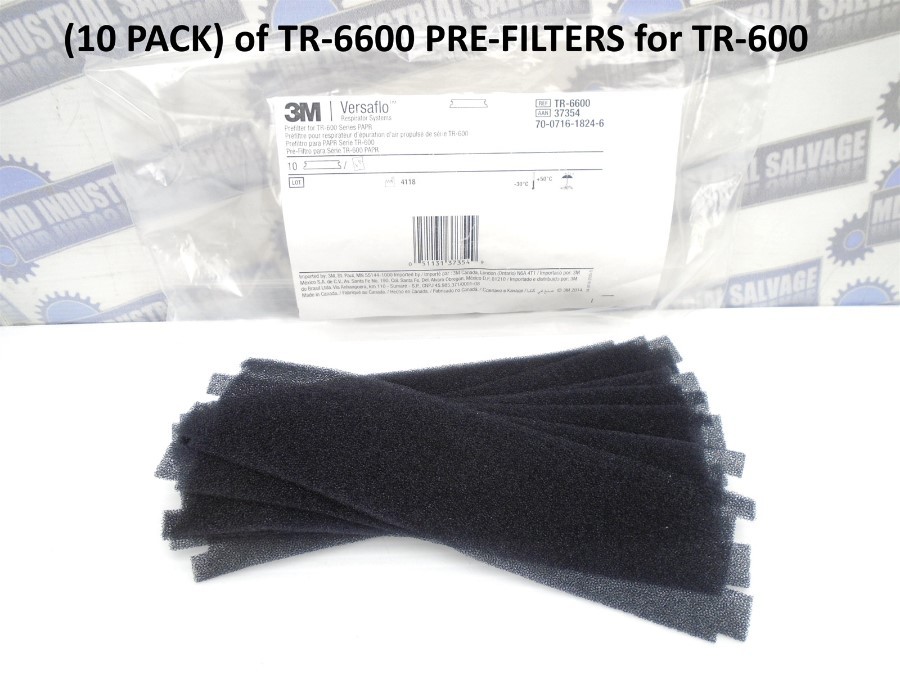 Genuine 3M - TR-6600 - 37354 - Versaflo PREFILTER for TR-600 PAPR - (10-PACK)