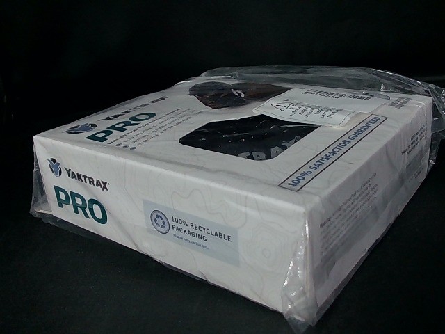 Yaktrax Pro Ice/Snow Boot/Shoe Traction Device Slip-On Grips - Black - Medium