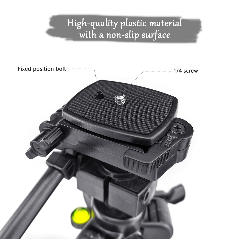 BlingKingdom Camera Quick Release Plate, 43 mm Tripod Black
