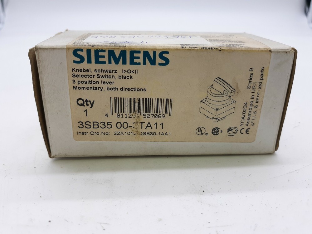 Siemens Selector Switch 3SB35 00-3TA11
