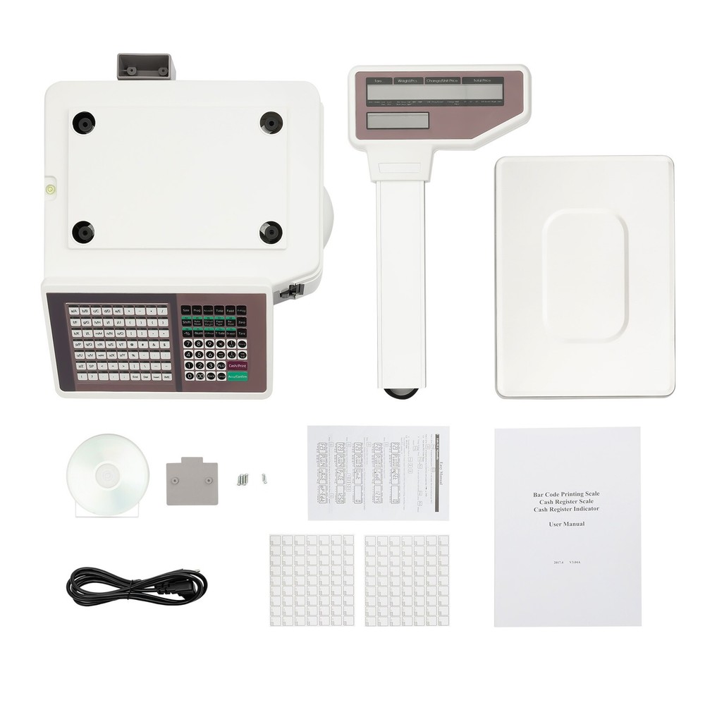 Electronic Weight Scale With Thermal Label Printer Digital Price Computing Scale