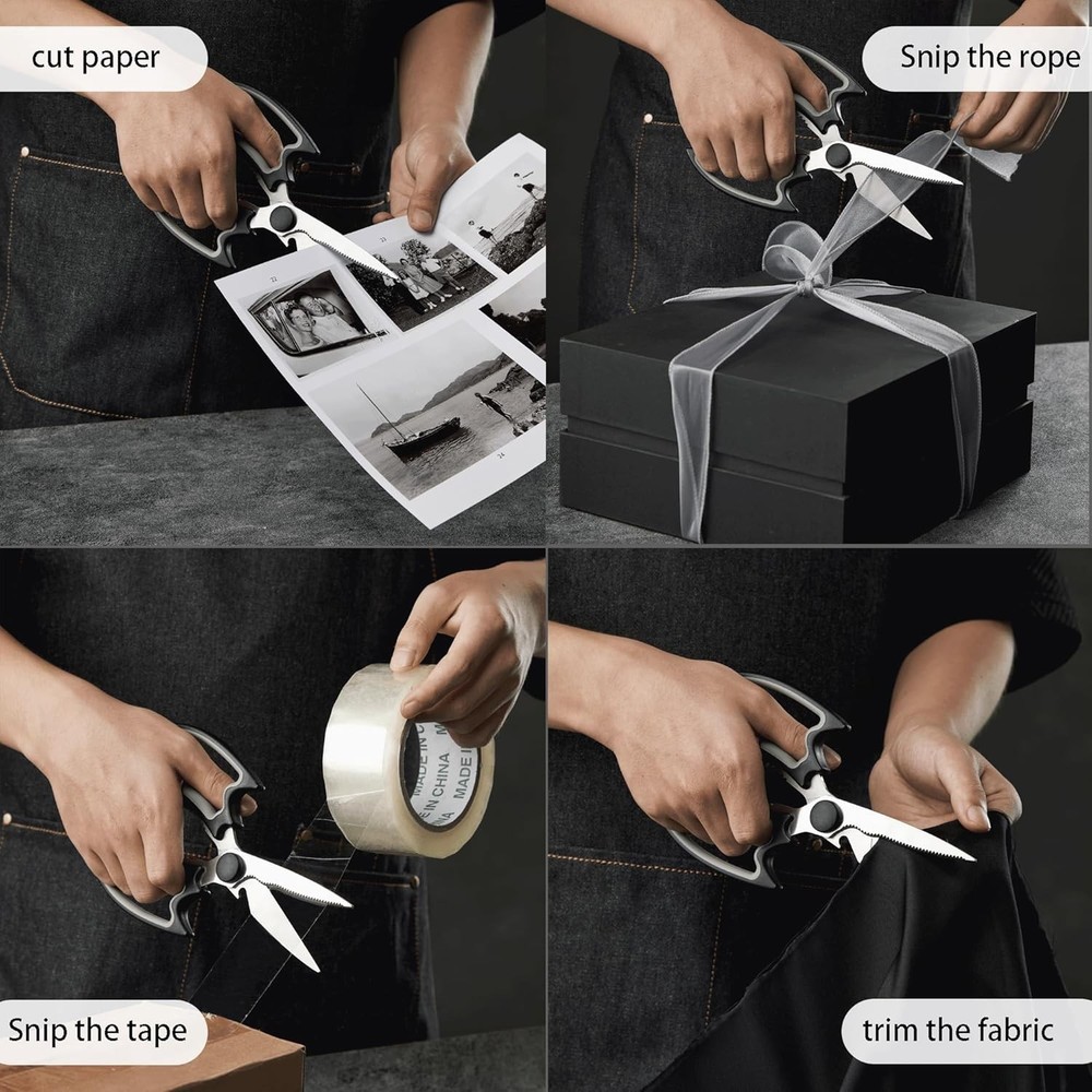 Kitchen Scissors All Purpose 2 Pack - Halloween Goth Cute Kitchen Shears - He...