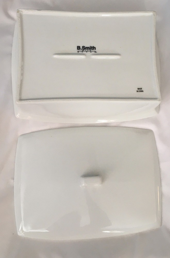 B Smith Casserole Warming Dish White