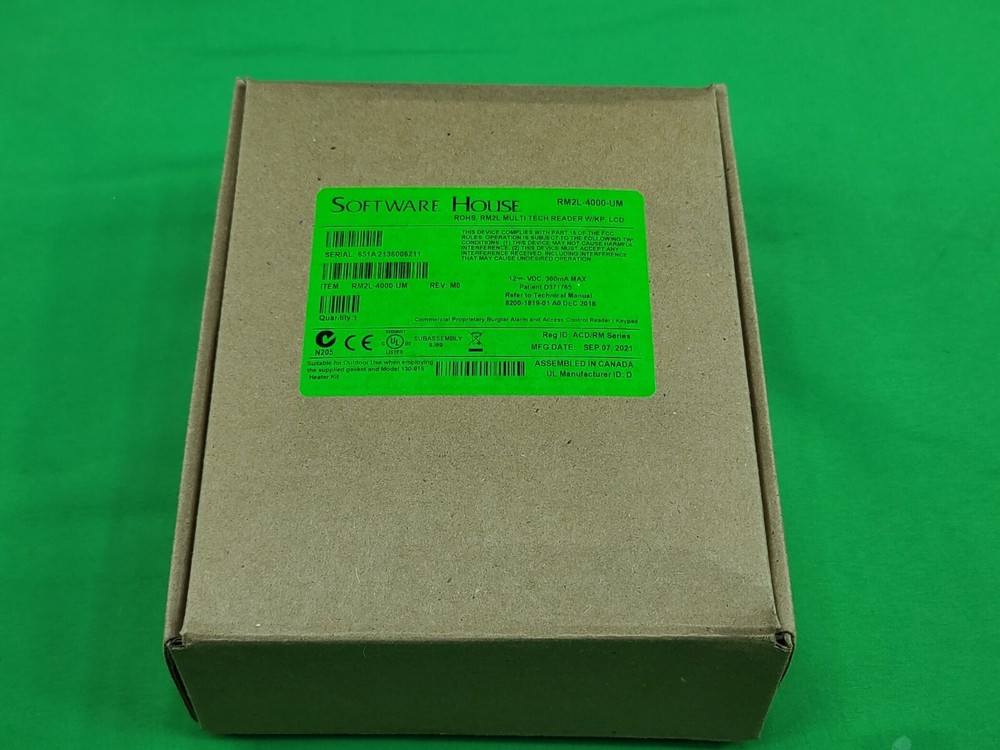 SOFTWARE HOUSE RM2L-4000 MULTI READER W/KEYPAD,LCD