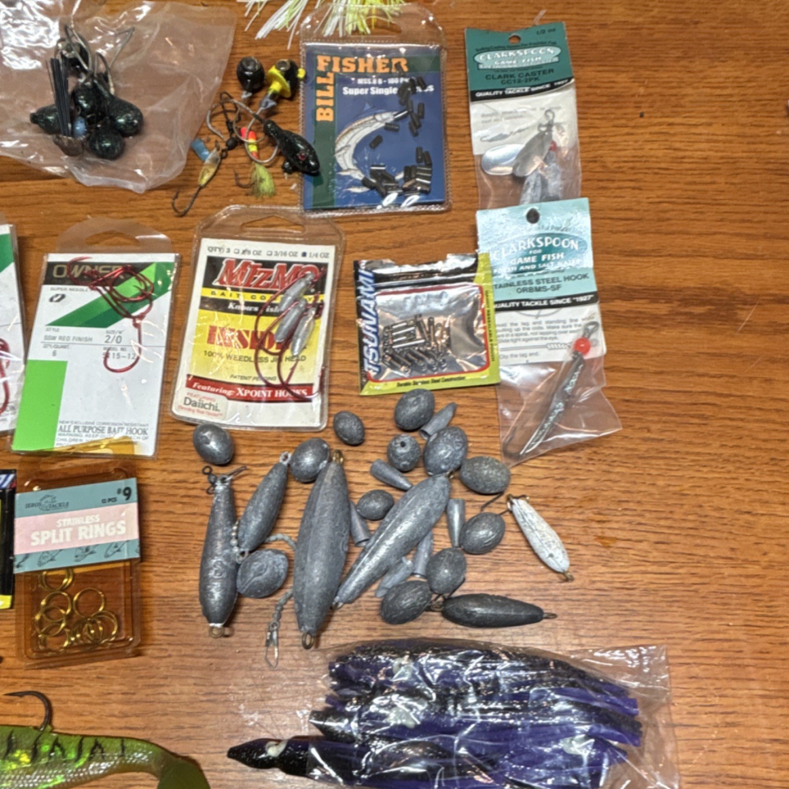 Sea Striker, Tsunami, Owner, Clarkspoon Jig, Soft Plastics, Spinner Mixed Lot #4