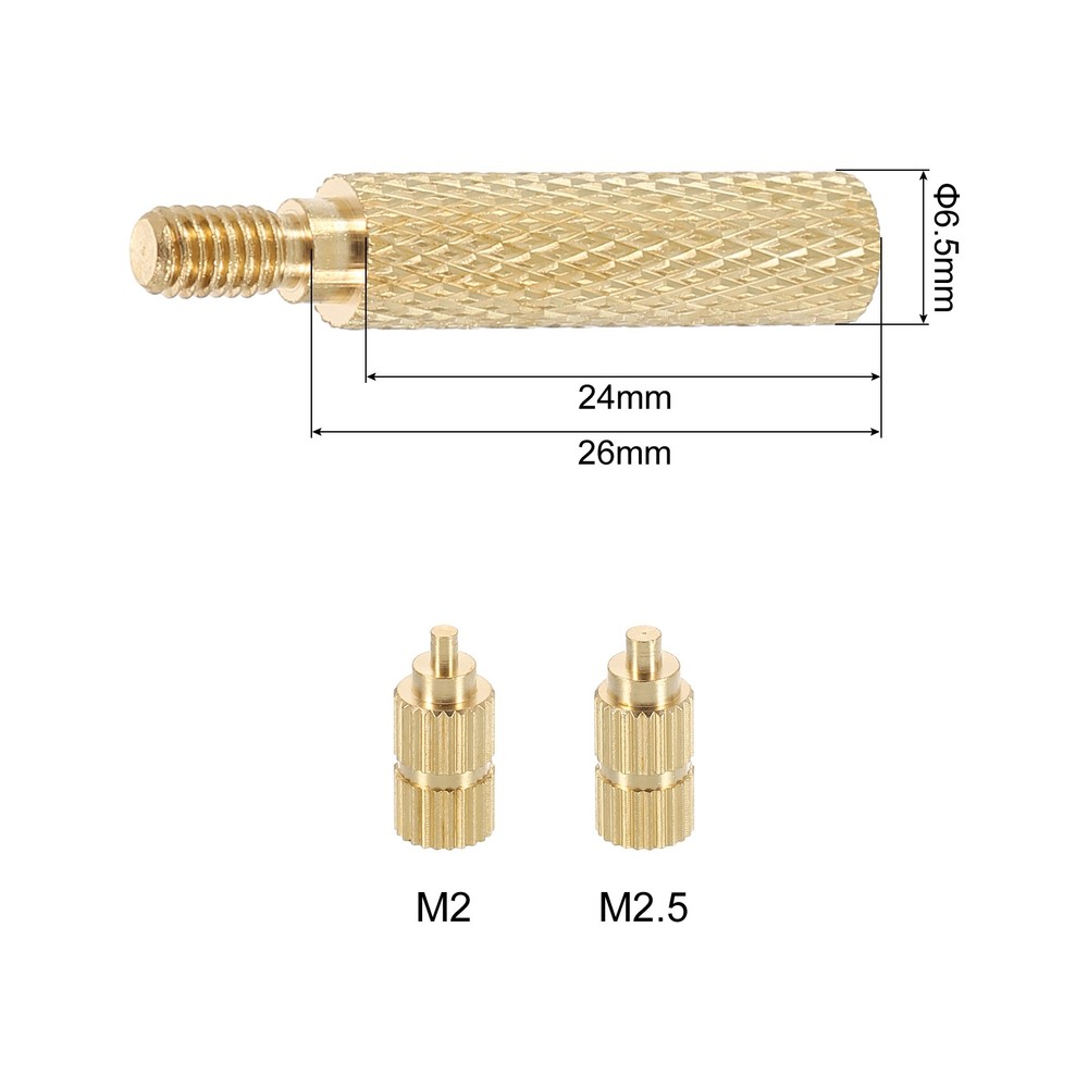 180pcs M2 M2.5 Metric Threaded Inserts with Heat Set Insert Tips