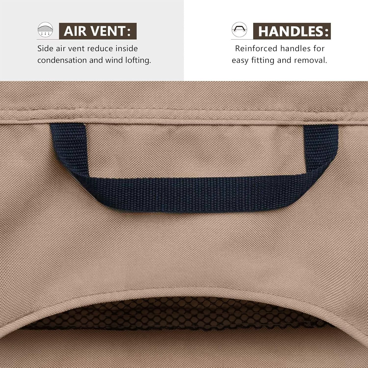 Durable Waterproof Outdoor Lounge Chair Cover - 80L x 28W, Perfect Protection