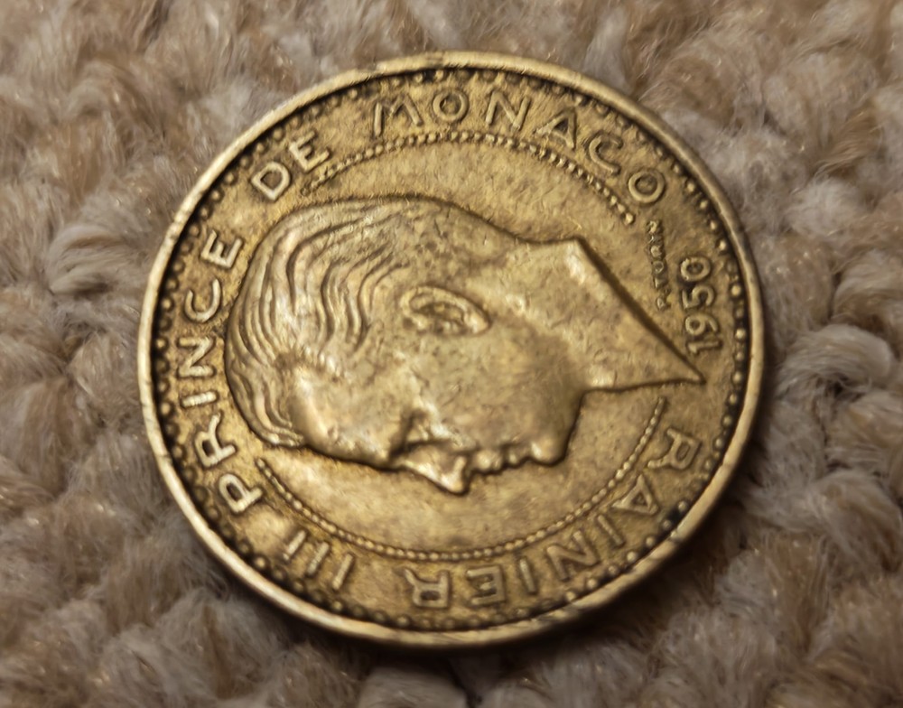 Monaco 50 francs Rainier III 1950