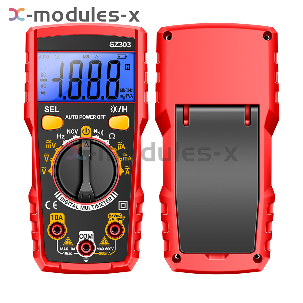 ANENG SZ303 Digital Multimeter Backlight Voltmeter Resistance AC DC Meter Tester