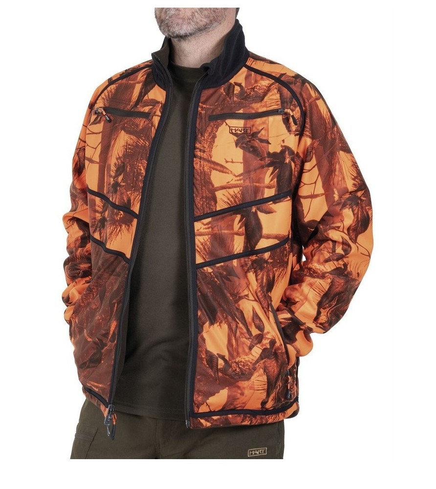 New! Hard - Softshell Jacket SOSBUN- O - Windproof - BLAZE/BROWN
