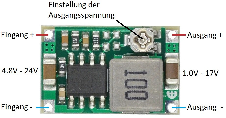 Mini DC Step Down Converter Module DC-DC Stepdown Voltage Regulator 1-23V DC 3A Excellent