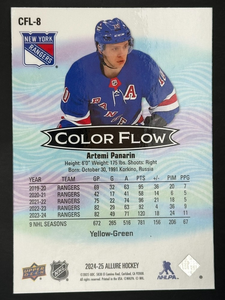 2024-25 Upper Deck Allure Color Flow Insert YOU PICK