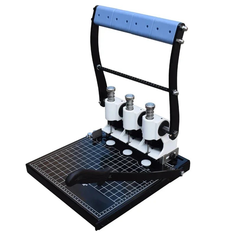 Three-hole Punch, Adjustable Hole Spacing, for Punching Holes in Documents