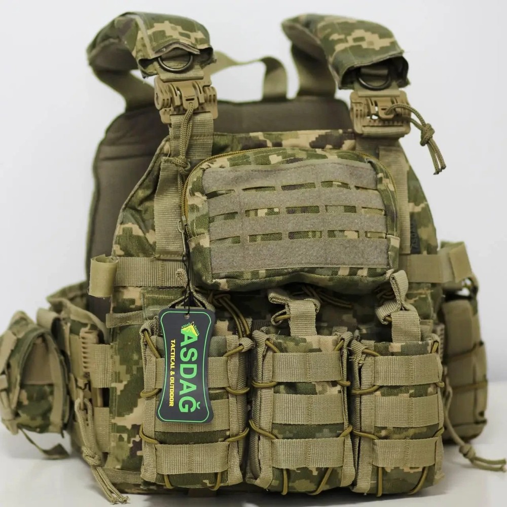Plate carrier with quick release system (4 points) pixel Cordura Unloading 🇺🇦!