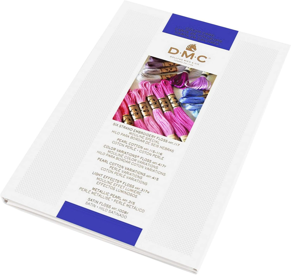 COLORCRD Needlework Threads 12-Page Printed Color Card