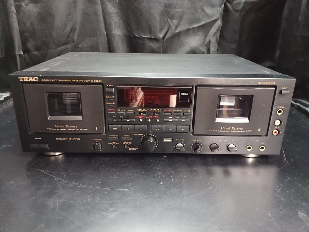 TEAC Cassette Deck W-6000r Junk Used