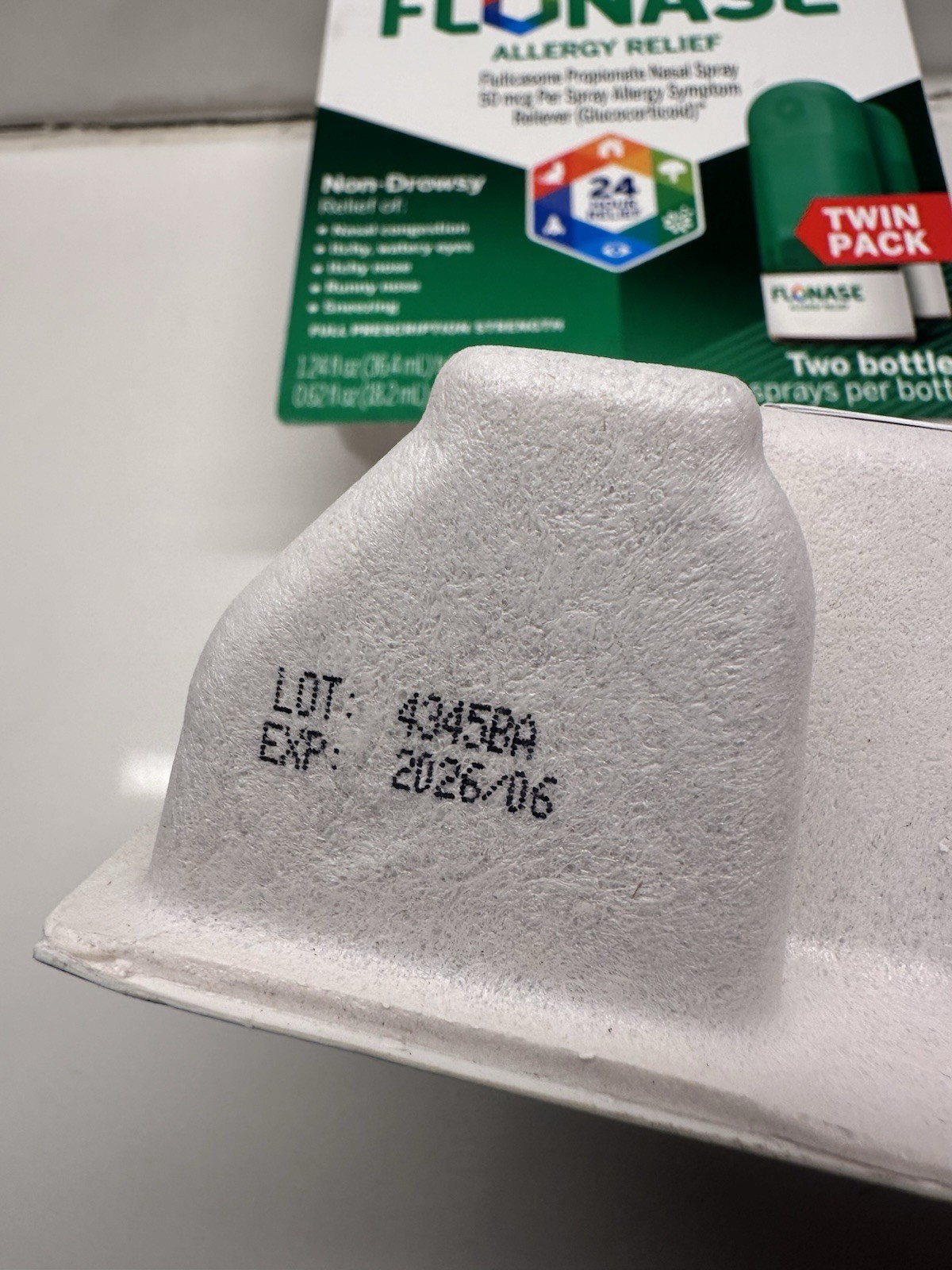 Lot Of 2 NEW Flonase Allergy Relief Nasal Twin Pack 144 Total Sprays Each 06/26