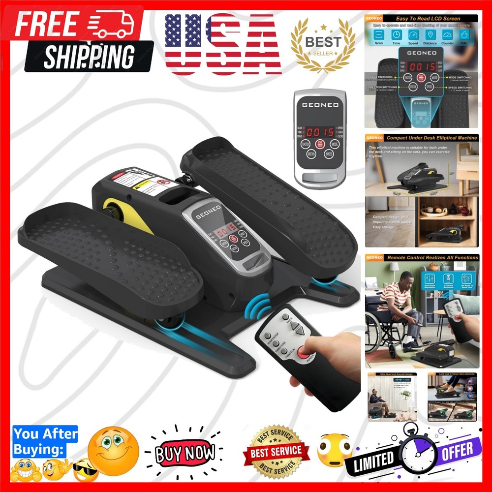 Low-Impact Exercise Under Desk Elliptical for Mobility & Circulation Improvement