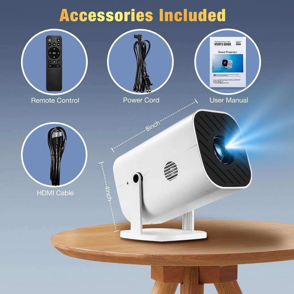 Electric Focus & 210° Rotation Mini Projector