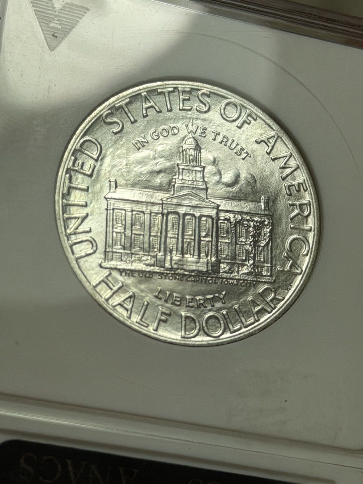 1946 P Iowa Commemorative 90% Silver Half Dollar ANACS MS 64 Vintage Soapbox