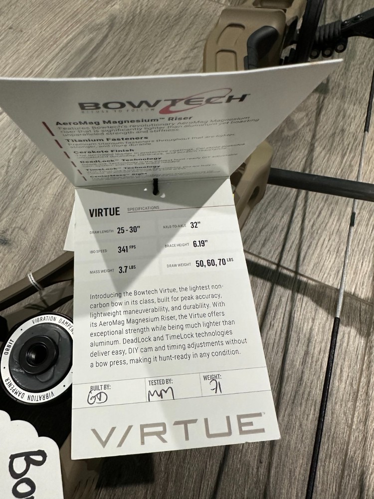 Bowtech Virtue 70lb Tac Stone