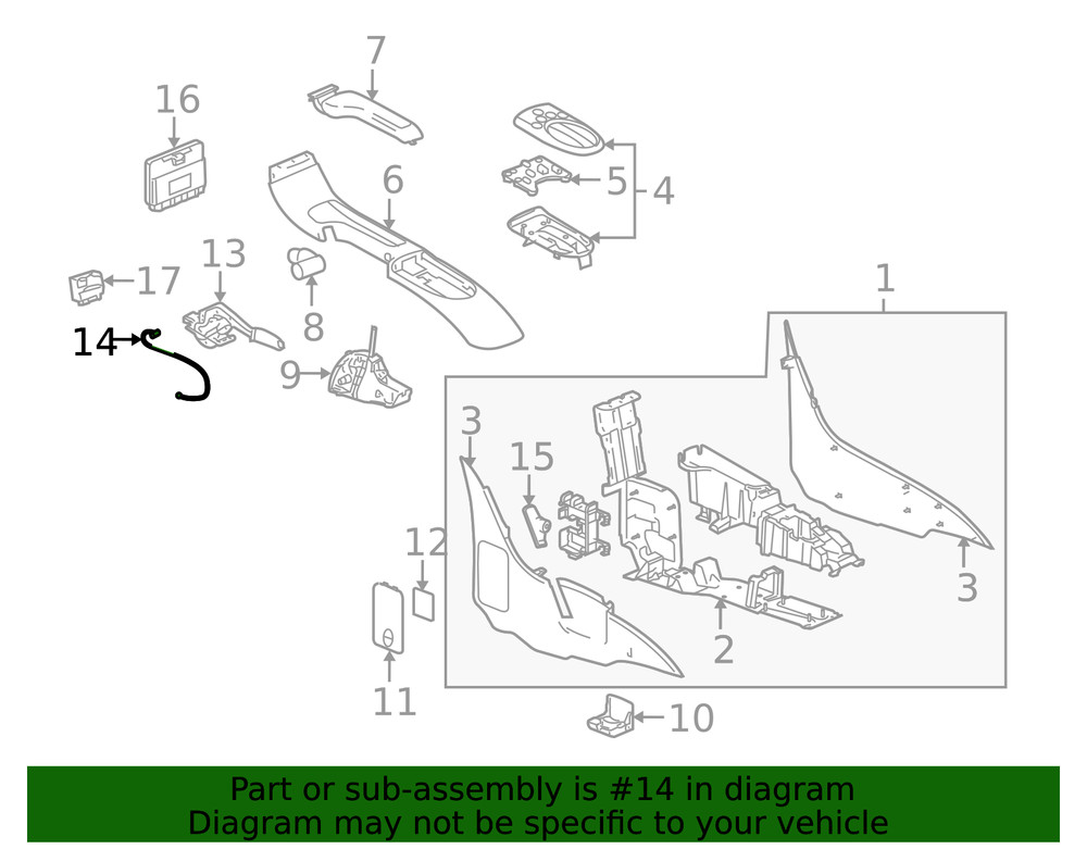 Genuine GM Rear Cable 15115126