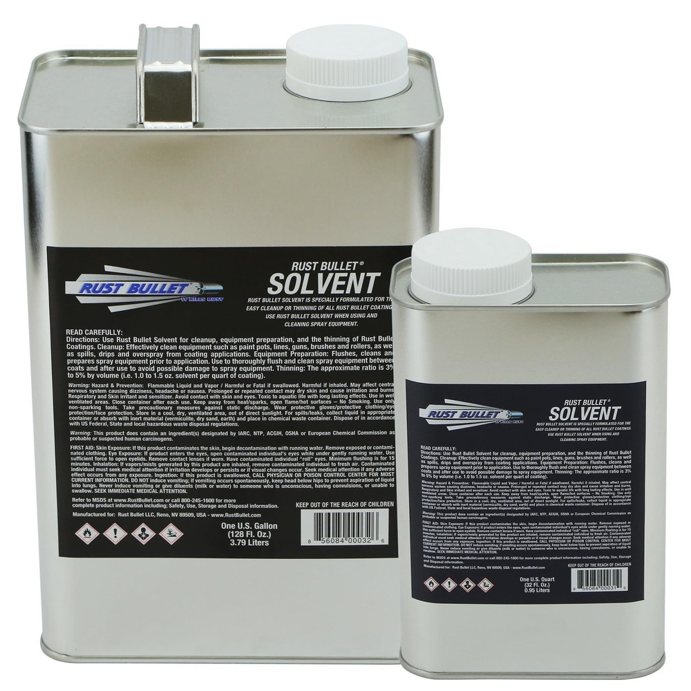 Rust Bullet Solvent - 1 Quart - Specially Formulated 1 Quart, Clear Liquid