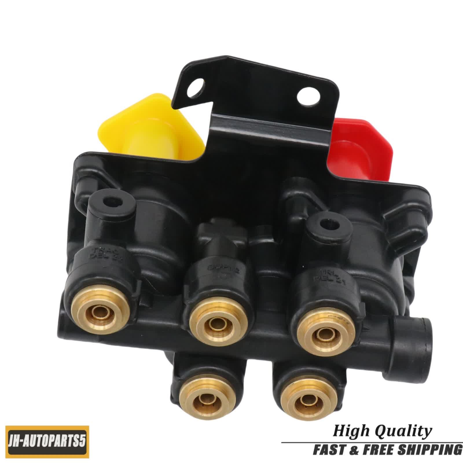 For Volvo VNL Dash Valve Dual Park Brake W/ 5 Ports 24340522 21315044 K035691