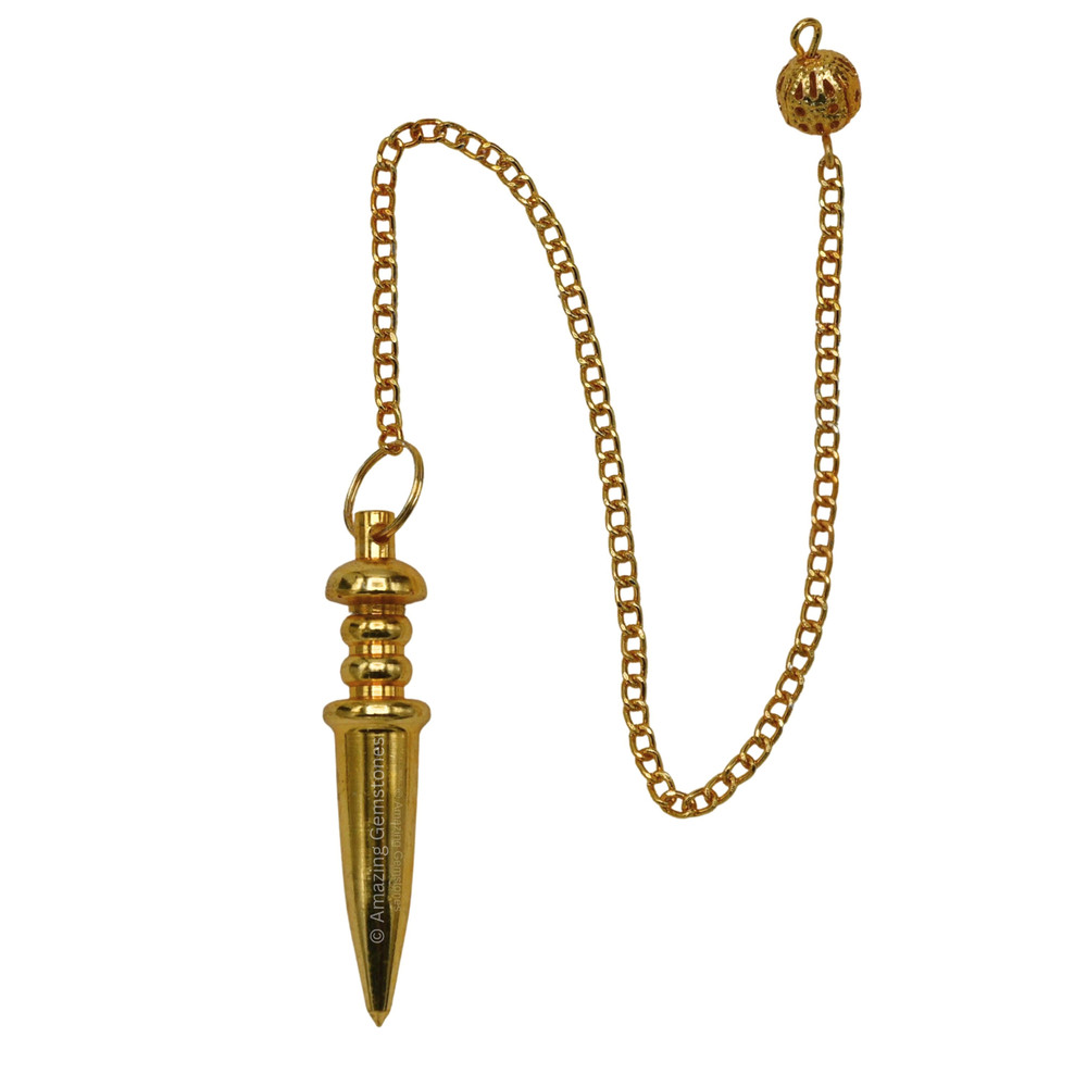 Gold Bullet Steel Copper Pendulum for Divination