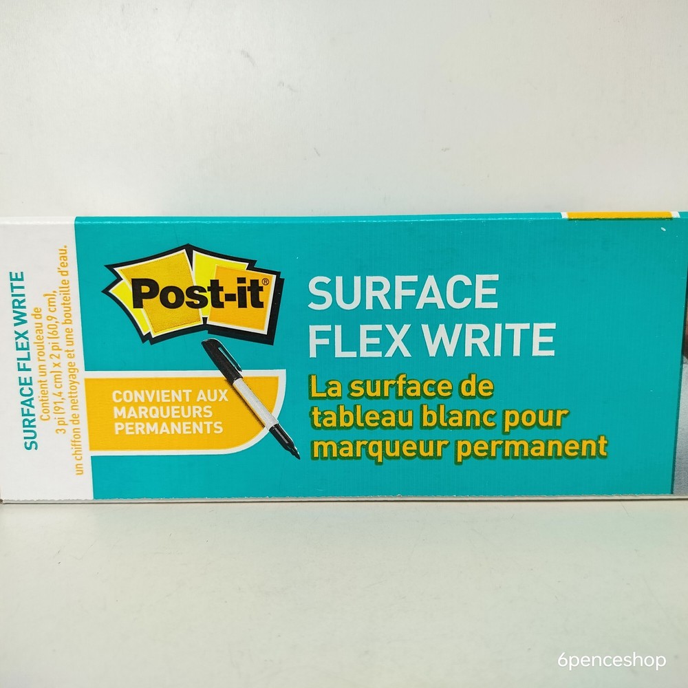 3M Post-it Flex Write Easy Erase Permanent Marker Surface 3' x2'