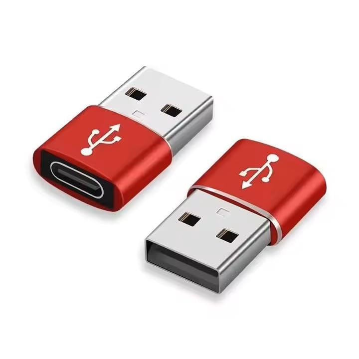USB Adapter | Type-A to Type-C Adapter, 2.0 Chargers, Data Black
