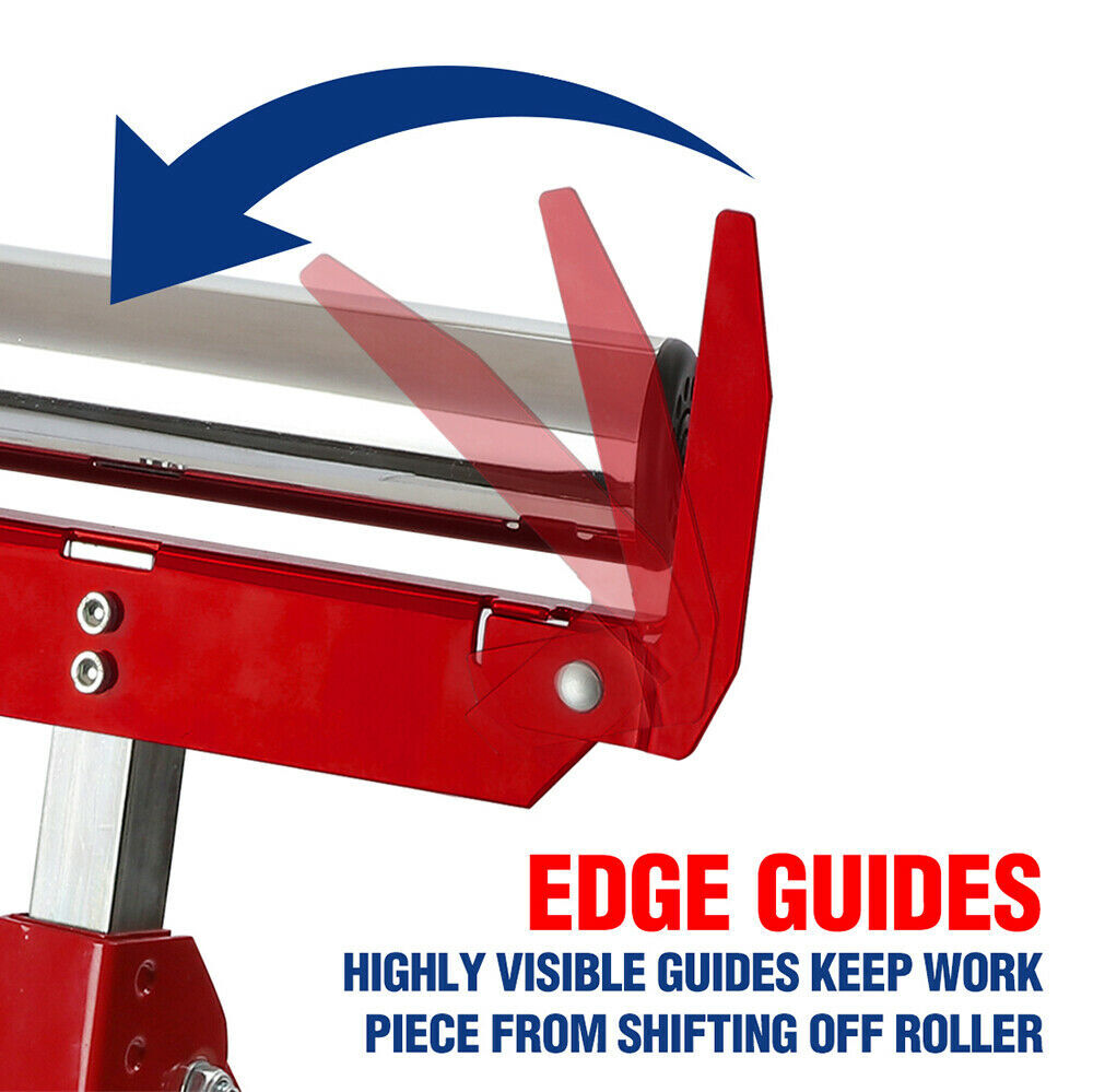 WORKPRO Heavy Duty Folding Roller Stand Height Adjustable 250LB Load Capacity US