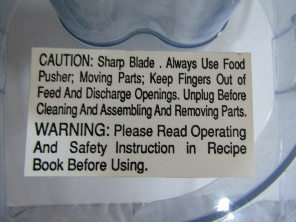 Rival Juice Extractor Model 965 Replacement Part Lid