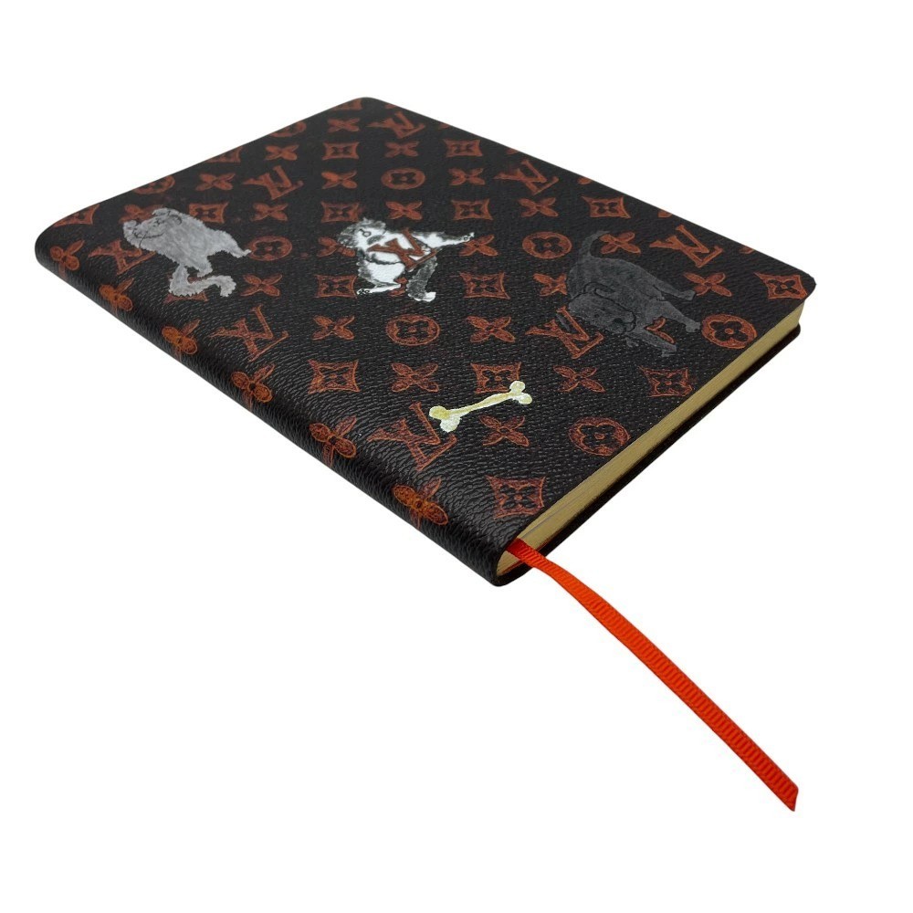 Auth Louis Vuitton Catogram Canvas Notebook GI0358