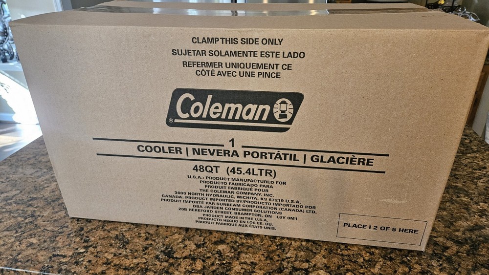 Gatorade Coleman 48-Quart Cooler with G logo - Open Box