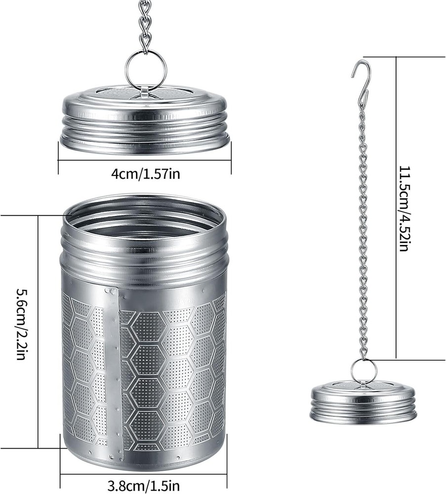2 Pack Tea Infuser for Loose Tea, Extra Fine Mesh Tea Strainers Teapot Cups