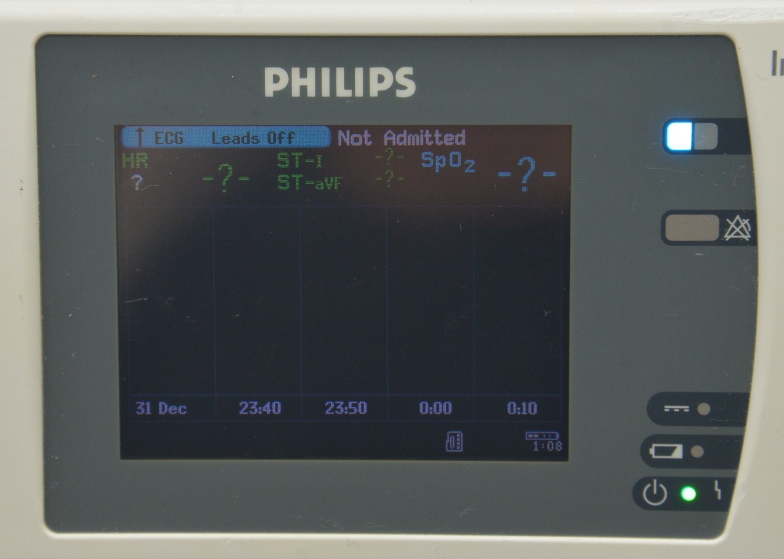 Phillips IntelliVue X2 M3002A W/ Masimo, NiBP, 12-Lead, & Temp