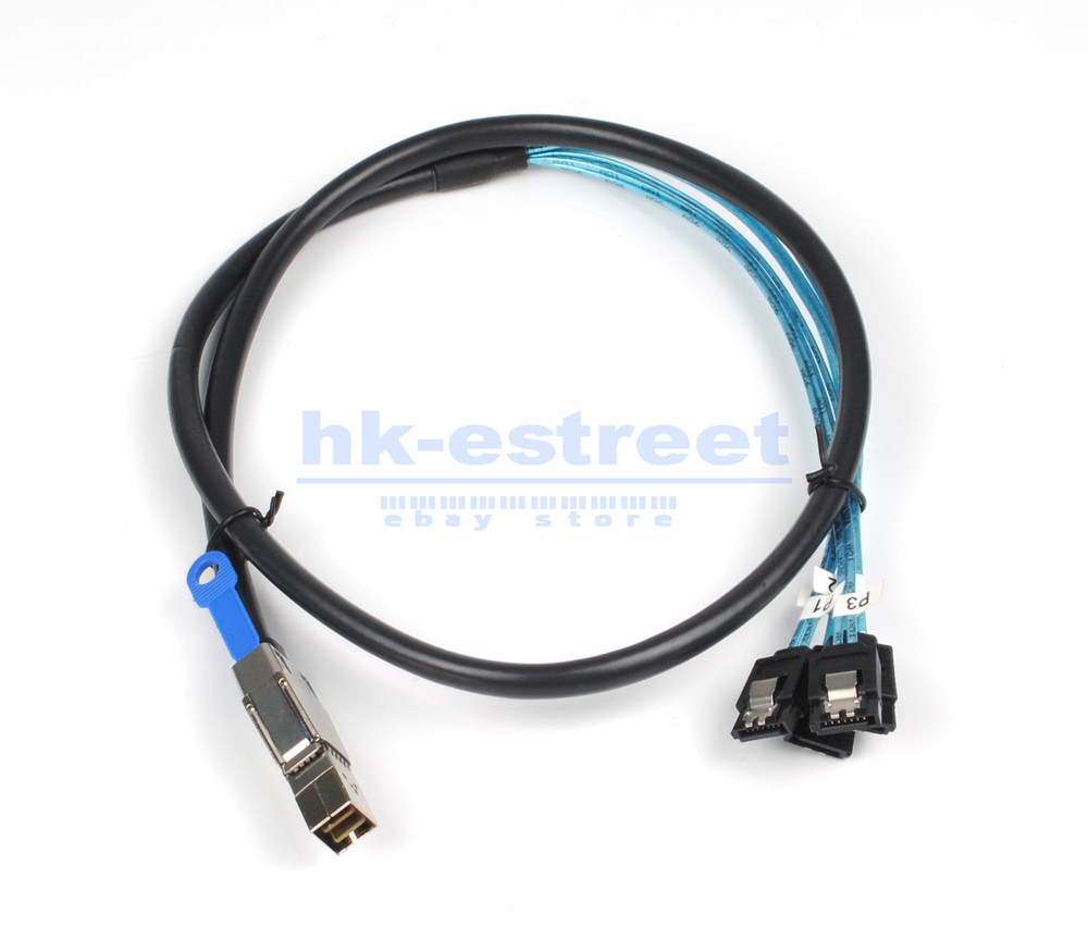 Mini SFF 8644 to 4X SATA Multi-Lane Forward Breakout Splitter Cable 1M