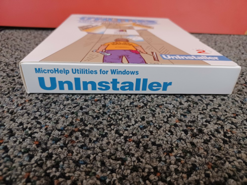 Vintage Windows 3.5" Floppy Disk MicroHelp Utilities for Windows Uninstaller