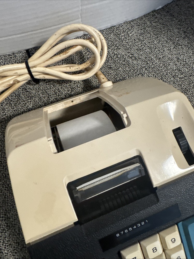 Unitrex Eiko Electric E2082 ● 10 Key Adding Machine Printer 1970s Vintage Retro