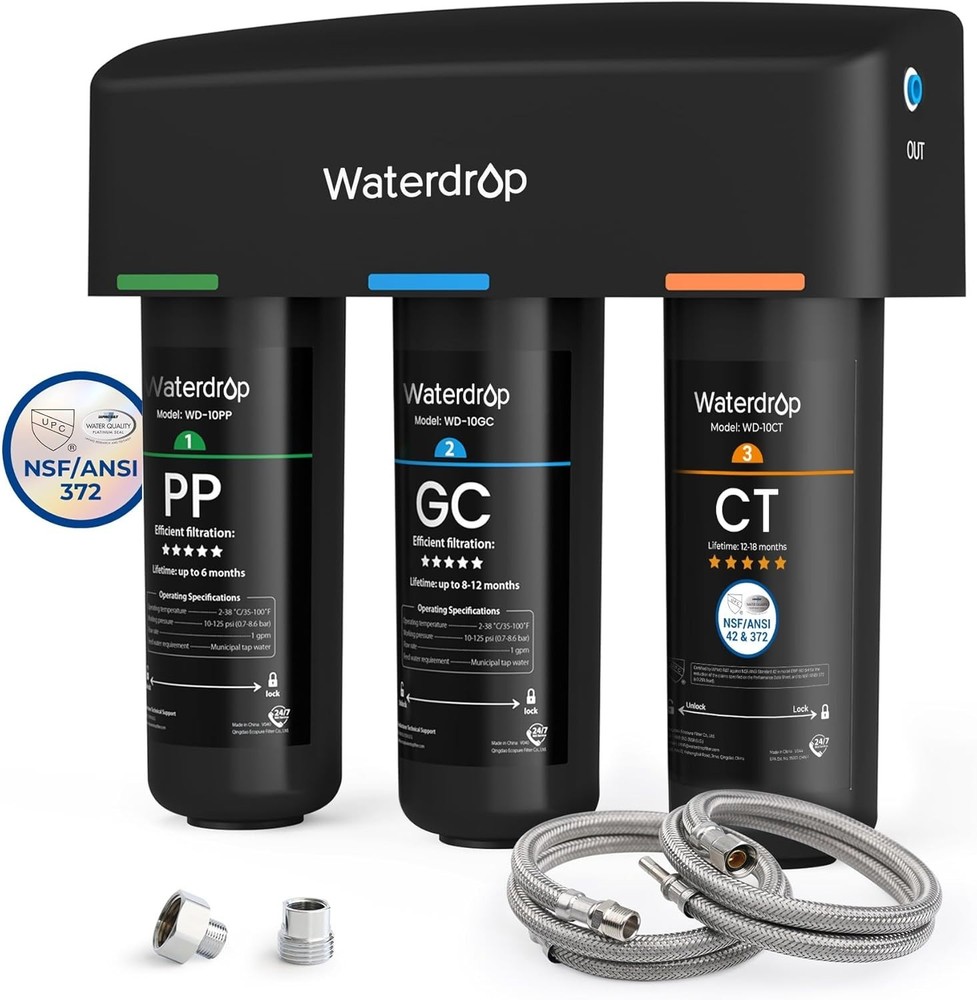 Waterdrop TSA 8 Layer Under Sink Water Filter System