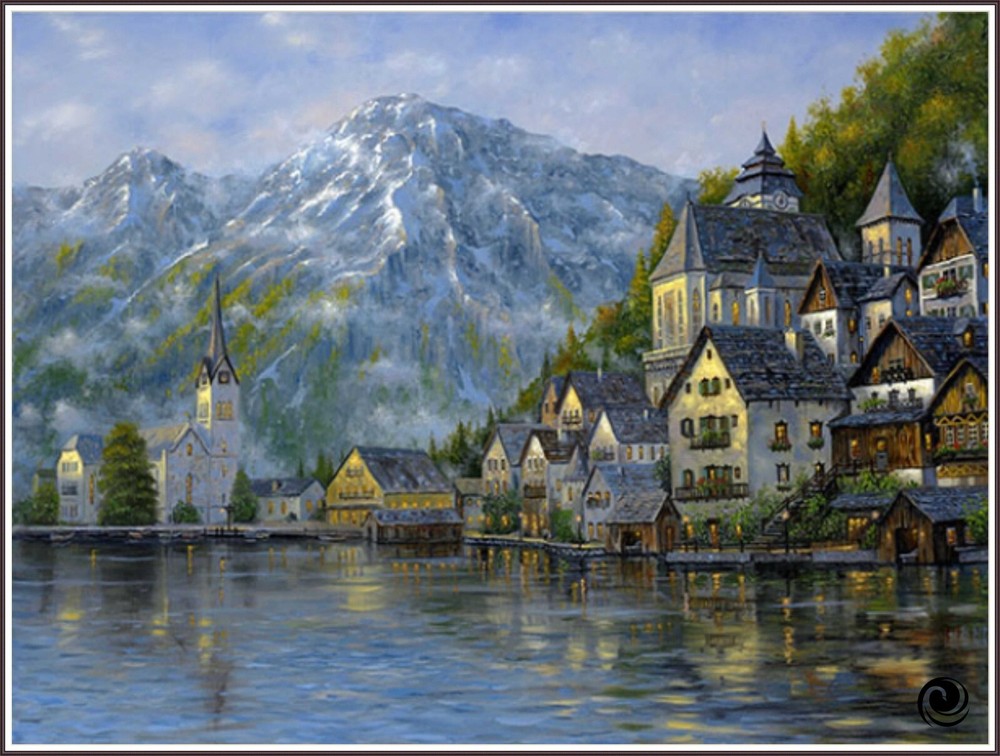 Hallstatt-Austria  1054 Chart Counted Cross Stitch Pattern