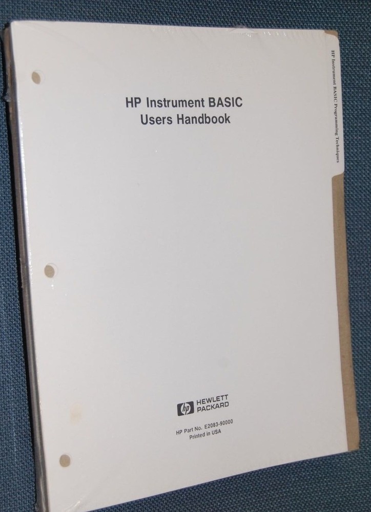 HP Instrument BASIC Users Handbook E2083-90000