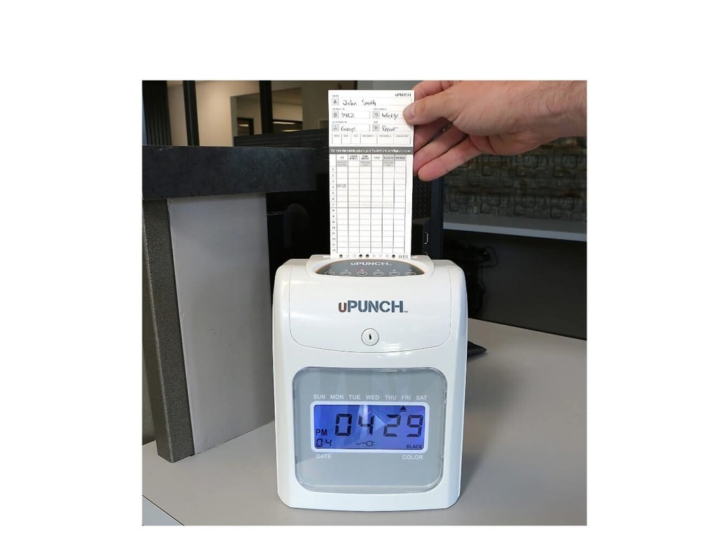 UPunch™ UB2000 Electronic Calculating Punch Card Time Clock Bundle