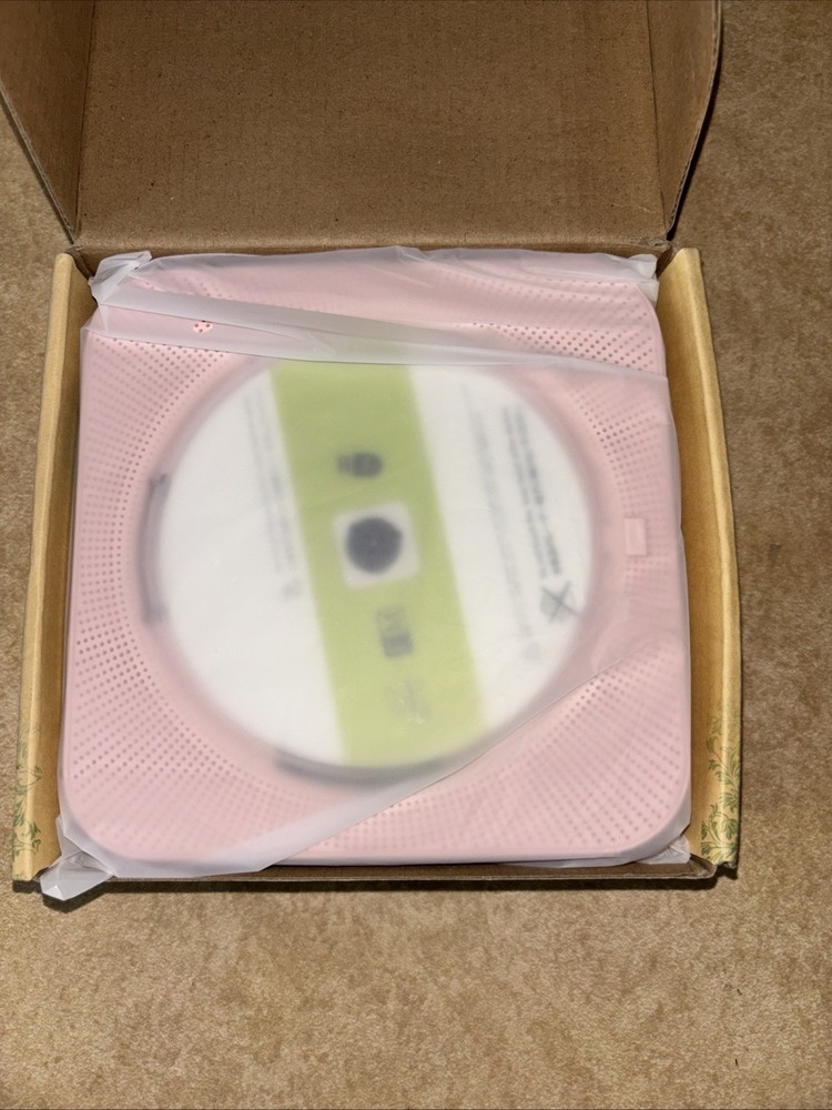 Pink Portable Wall Mountable Bluetooth CD Player w/Remote Control NIB