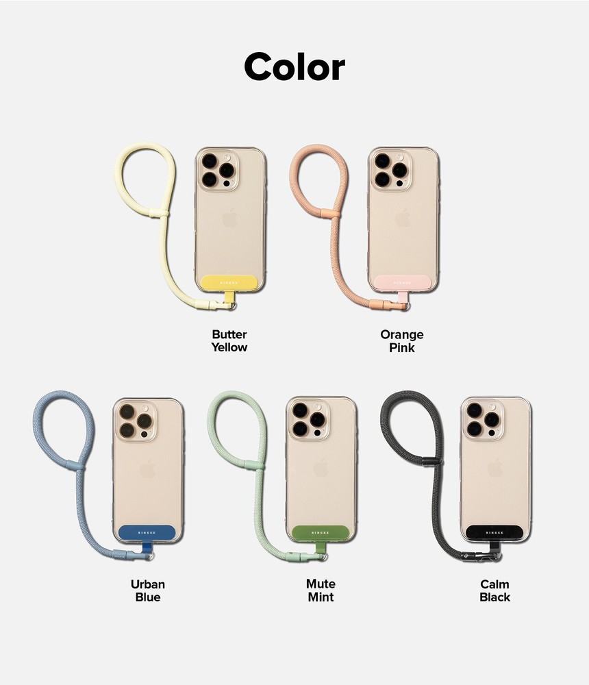 For Universal Phone Strap | Ringke [Holder Link Flow] Durable Strap with Holder