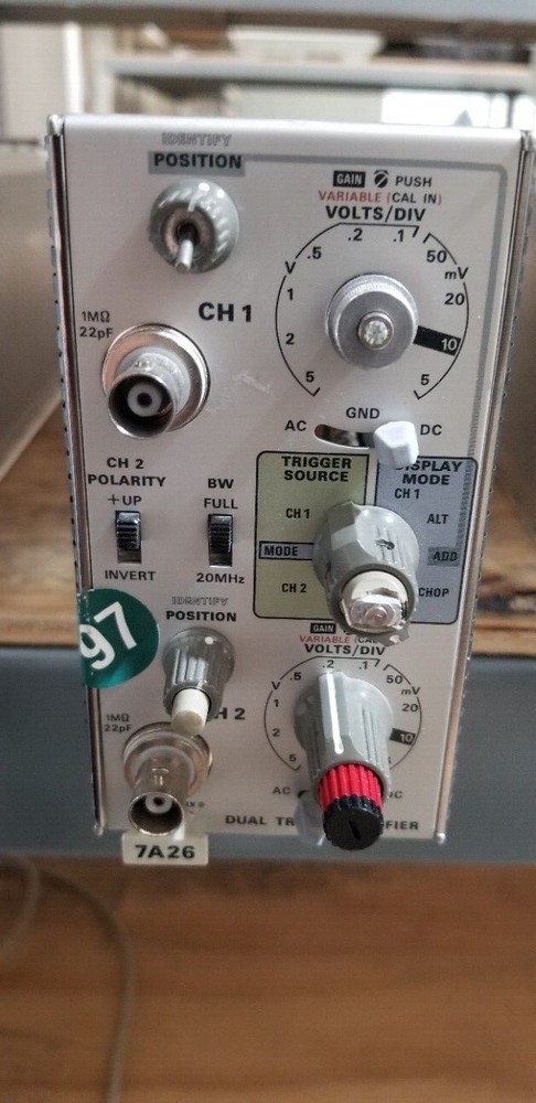 Tektronix 7A26 Dual Trace Amplifier Plug In Unit #3