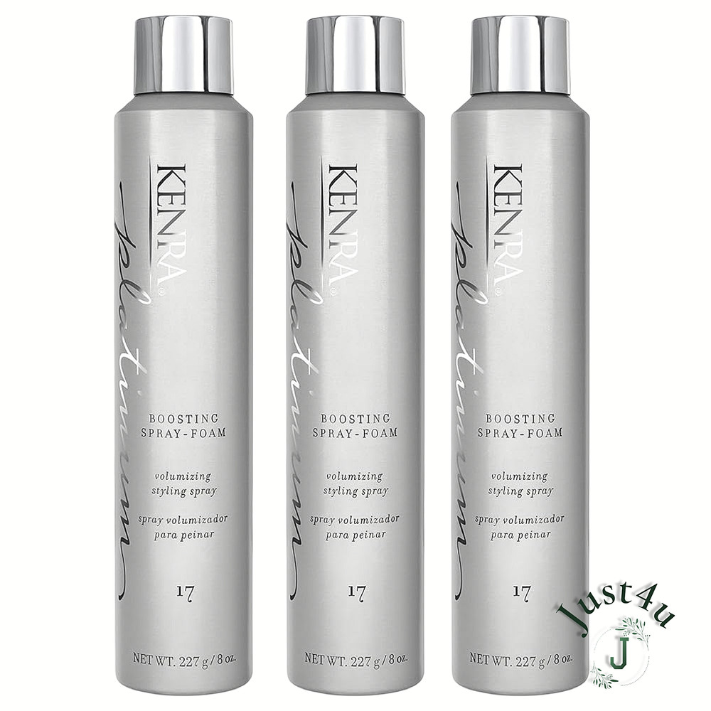 Kenra Platinum Boosting Spray-Foam #17,  8oz. (3PACK)